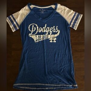 Blue and White Dodgers Women’s Shirt
